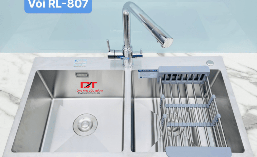 Vòi rửa bát Roslerer 3 đường nước RL-807