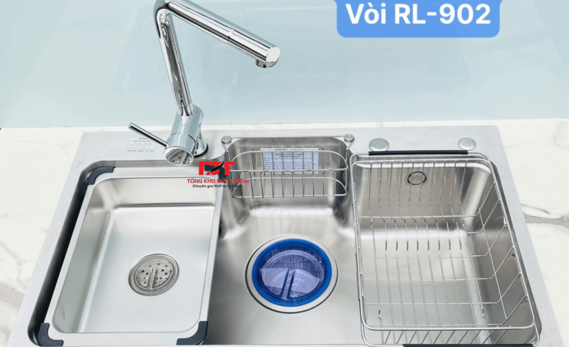 Vòi rửa bát Roslerer 2 đường nước RL-902