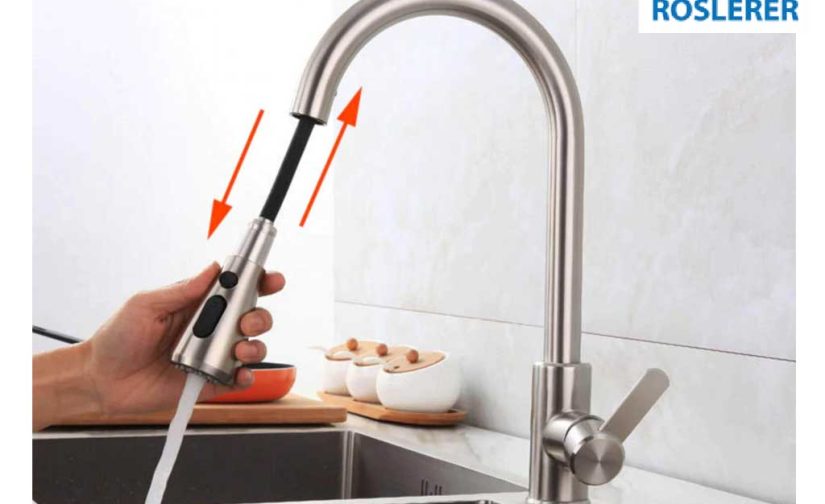 Vòi rửa bát rút dây Roslerer RL-805