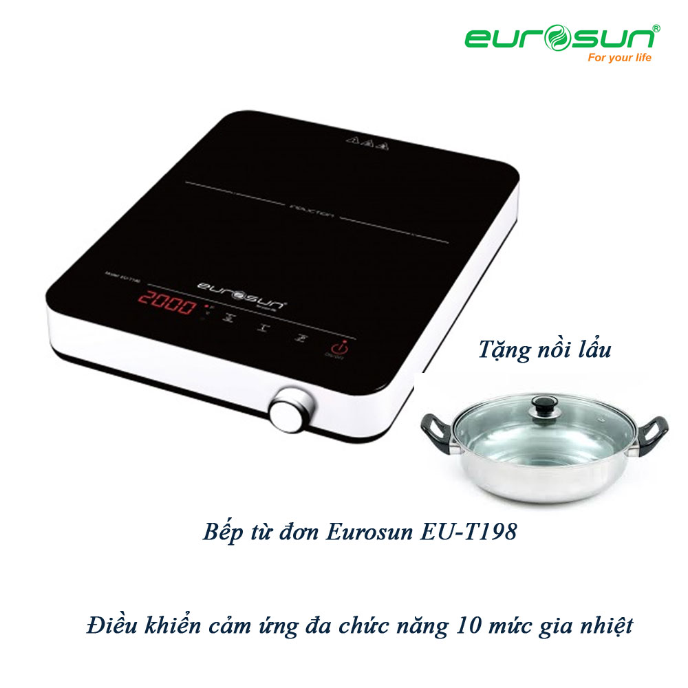 t198 BẾP TỪ đơn Eurosun EU-T198 - Ảnh 1