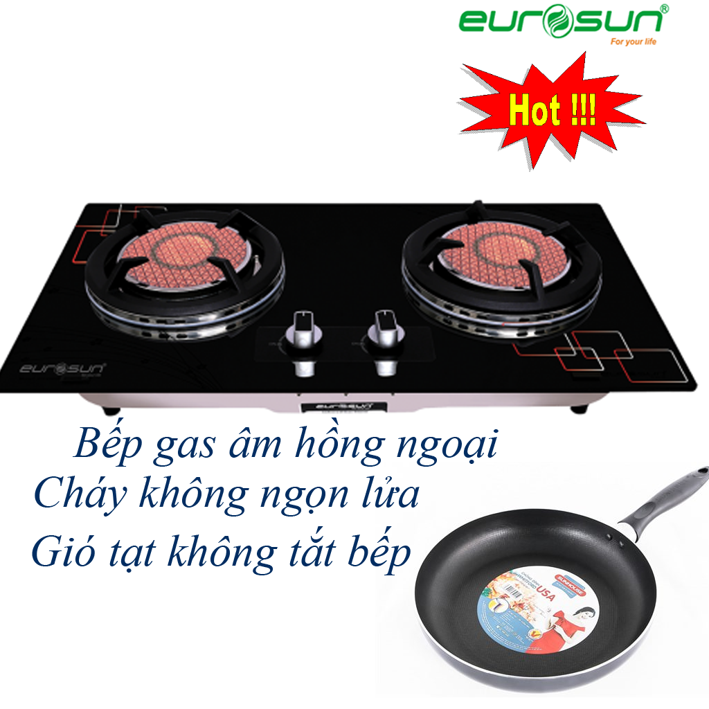 gn08 Bếp gas âm hồng ngoại Eurosun EU-GN08 - Ảnh 1