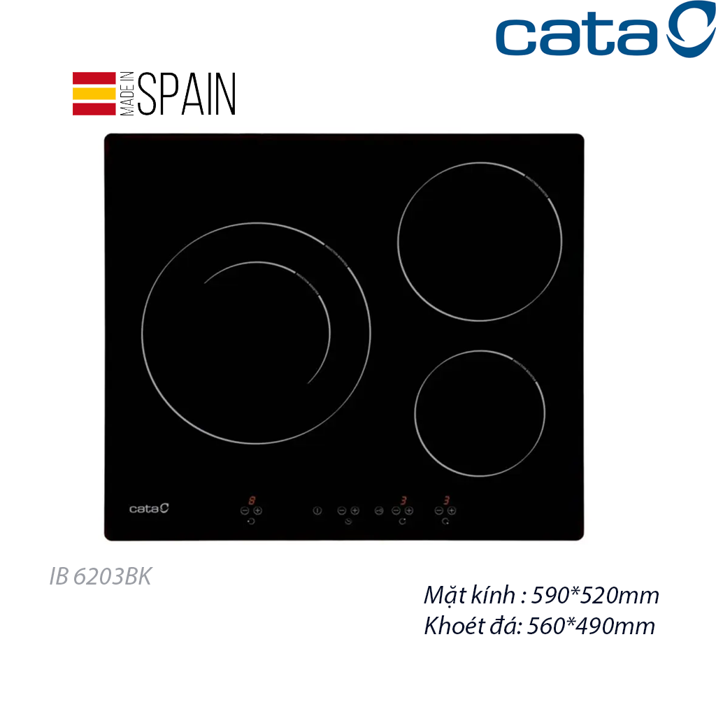 bếp-cata-6203-bk Bếp từ Cata IB 6203 BK - Ảnh 1