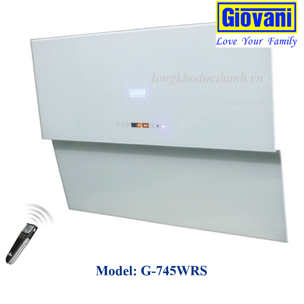 745WRS Máy hút mùi kính vátGiovani G-745WRS điều khiển từ xa - Ảnh 1