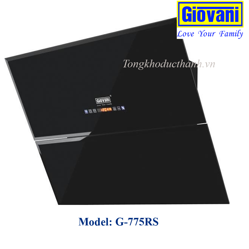 775rs Máy hút mùi kính vátGiovani G-775RS tự động mở cửa hút khi vận hành - Ảnh 1