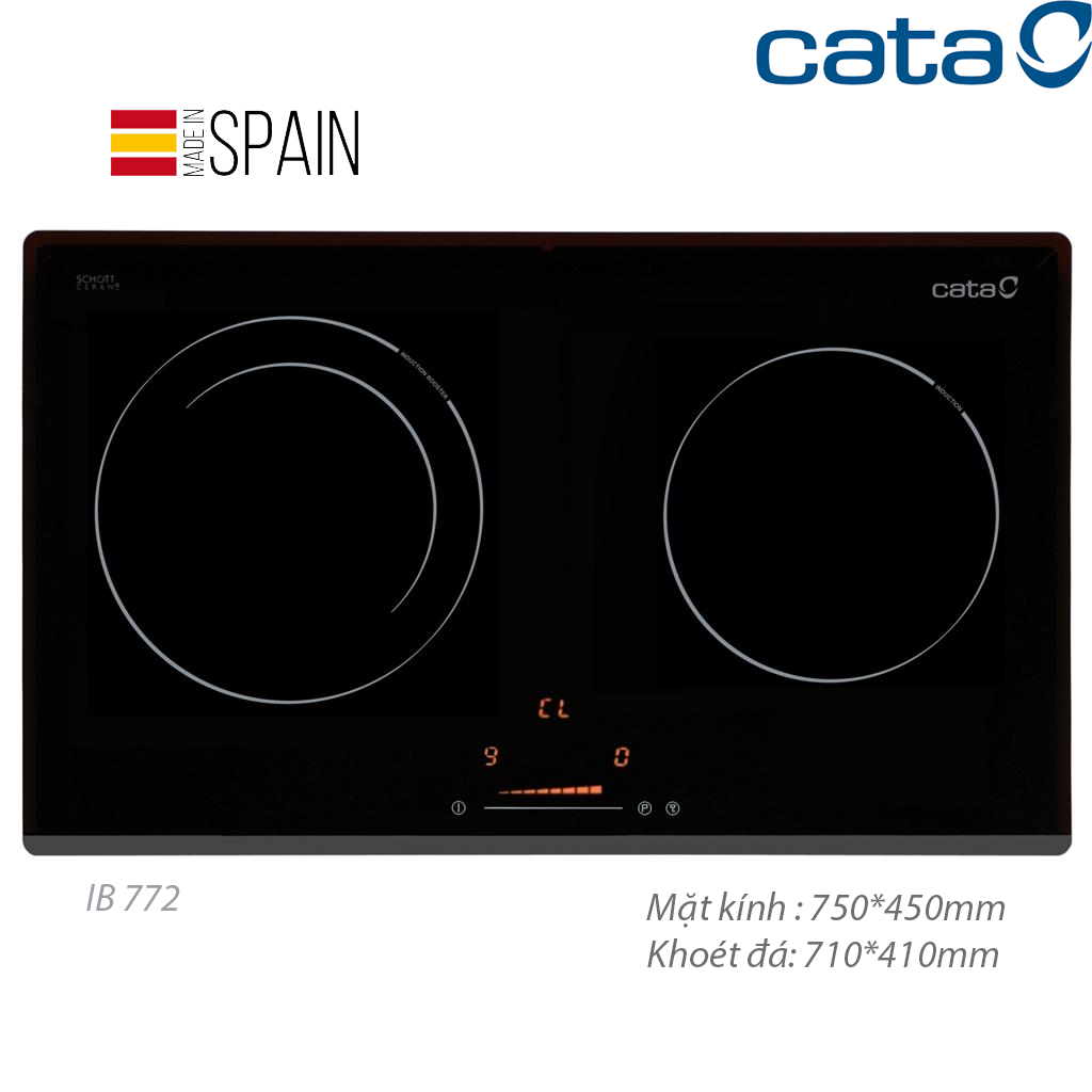 IB-772 Bếp từ Cata IB 772 BK NK Tây Ban NHa - Ảnh 1