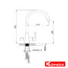 VÒI RỬA BÁT Konox KẾT HỢP RO KN1309 - Ảnh 2
