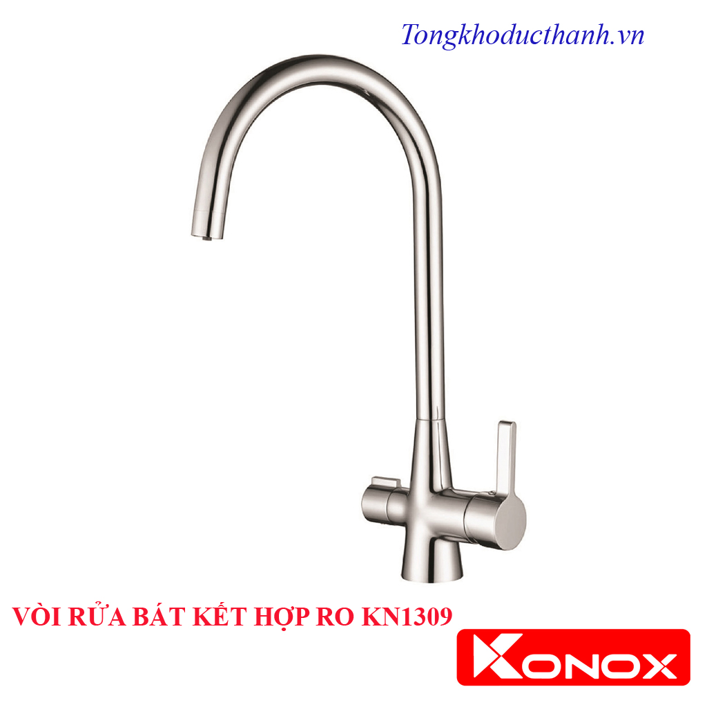 1309 VÒI RỬA BÁT Konox KẾT HỢP RO KN1309 - Ảnh 1