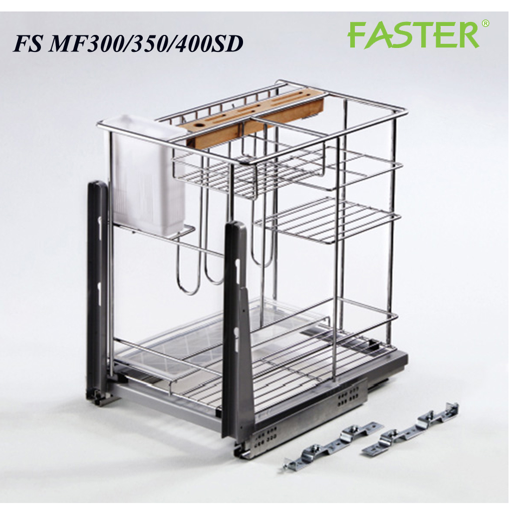 fs-mf300SD Giá để dao, thớt , chai lọ, gia vị chât liệu Inox 201- mã FS MF300SD-350SD-400SD - Ảnh 1
