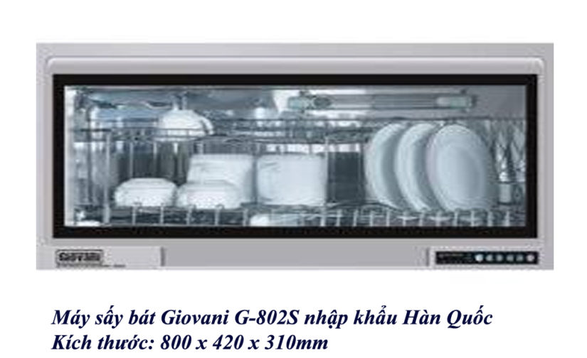 Máy sấy bát Giovani G-802S NK Hàn Quốc