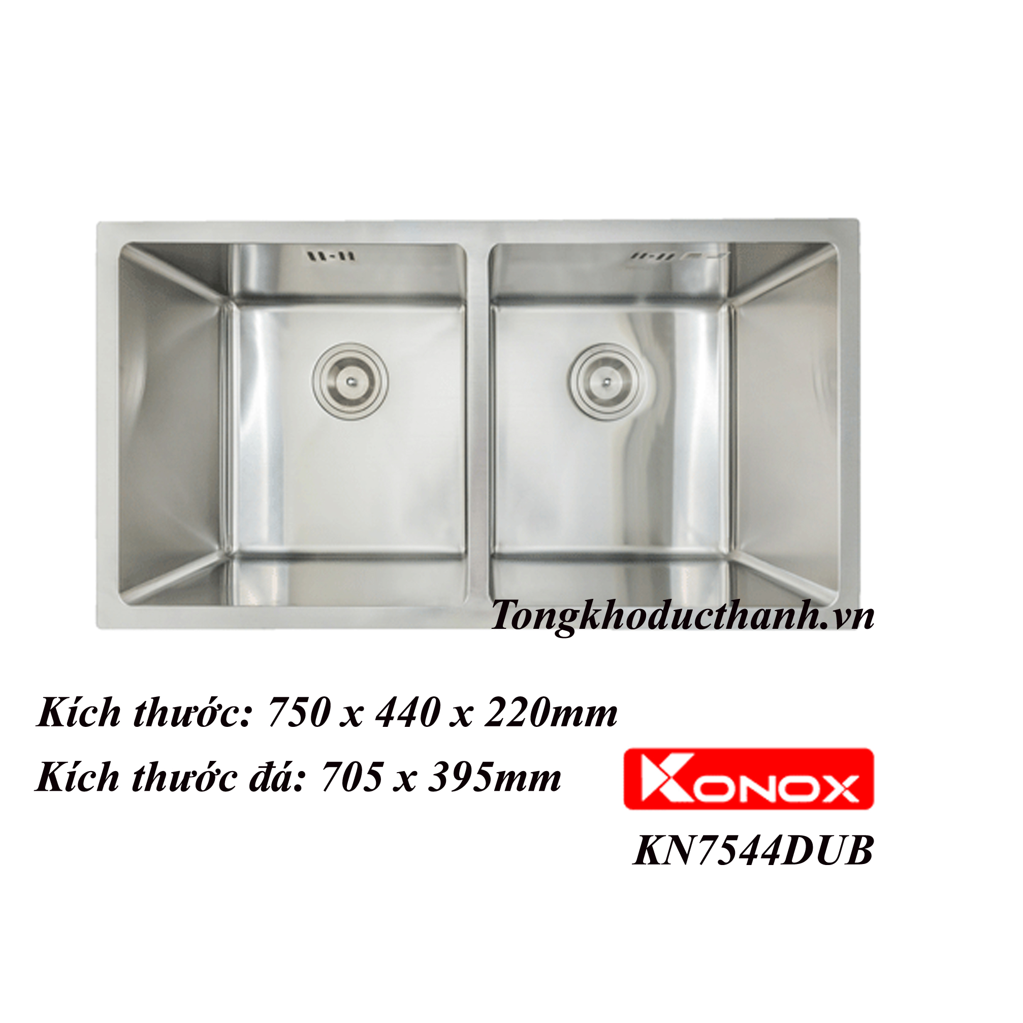 7544dub Chậu rửa bát Konox KN7544DUB - Ảnh 1