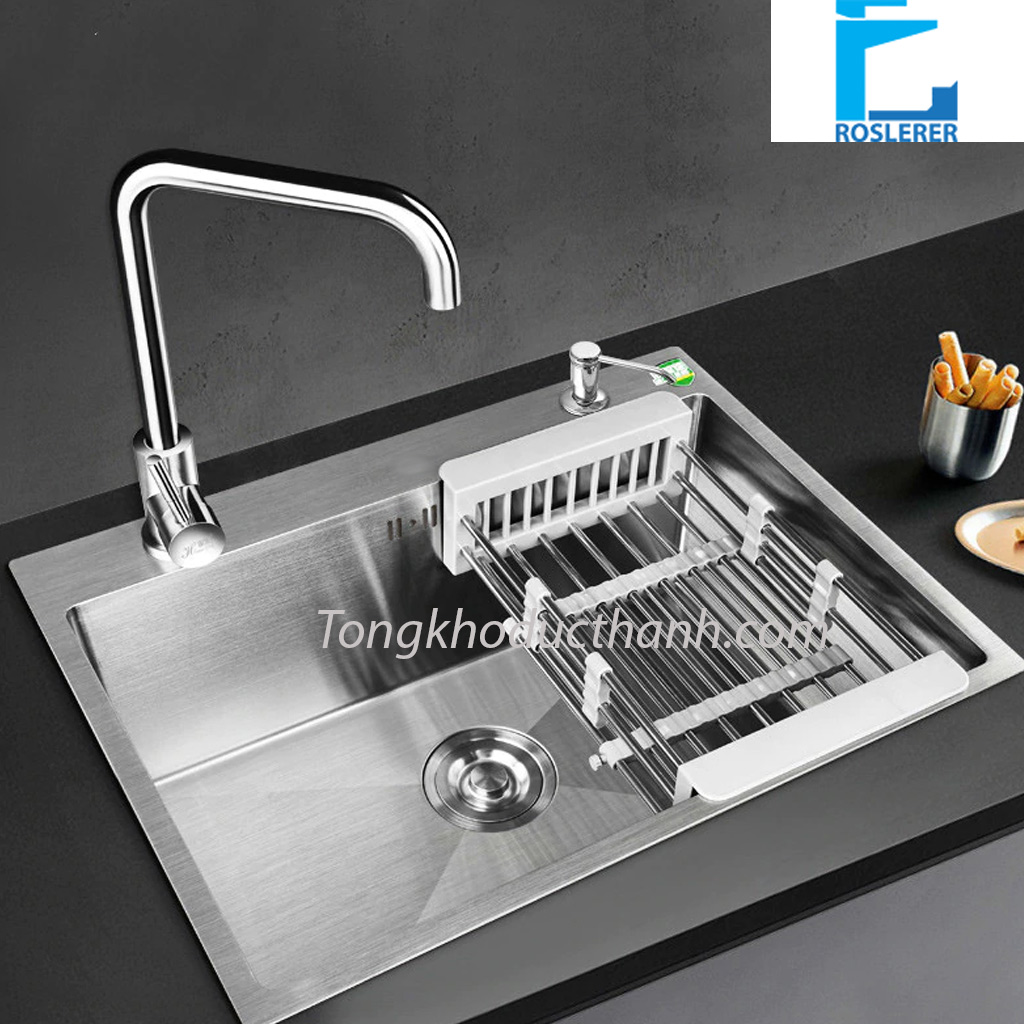 Chậu đơn 6045 Chậu Rửa Rosler RL04-6045 Inox 304( Không bao gồm vòi) - Ảnh 1