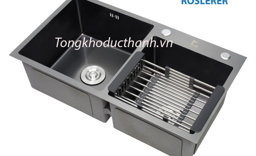 Chậu rửa Roslerer RL04 7843 Nano lệch( Inox 304)