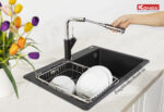 Vòi rửa bát Konox Artan Black - Ảnh 2
