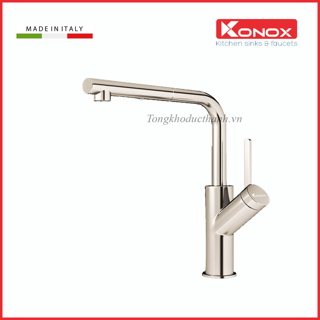 Vòi-rửa-bát-konox-Artan-Nickel Vòi-rửa-bát-konox-Artan-Nickel