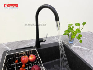 Vòi-rửa-bát-konox-Curva-Black