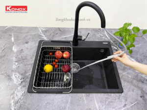 Vòi-rửa-bát-konox-Curva-Black