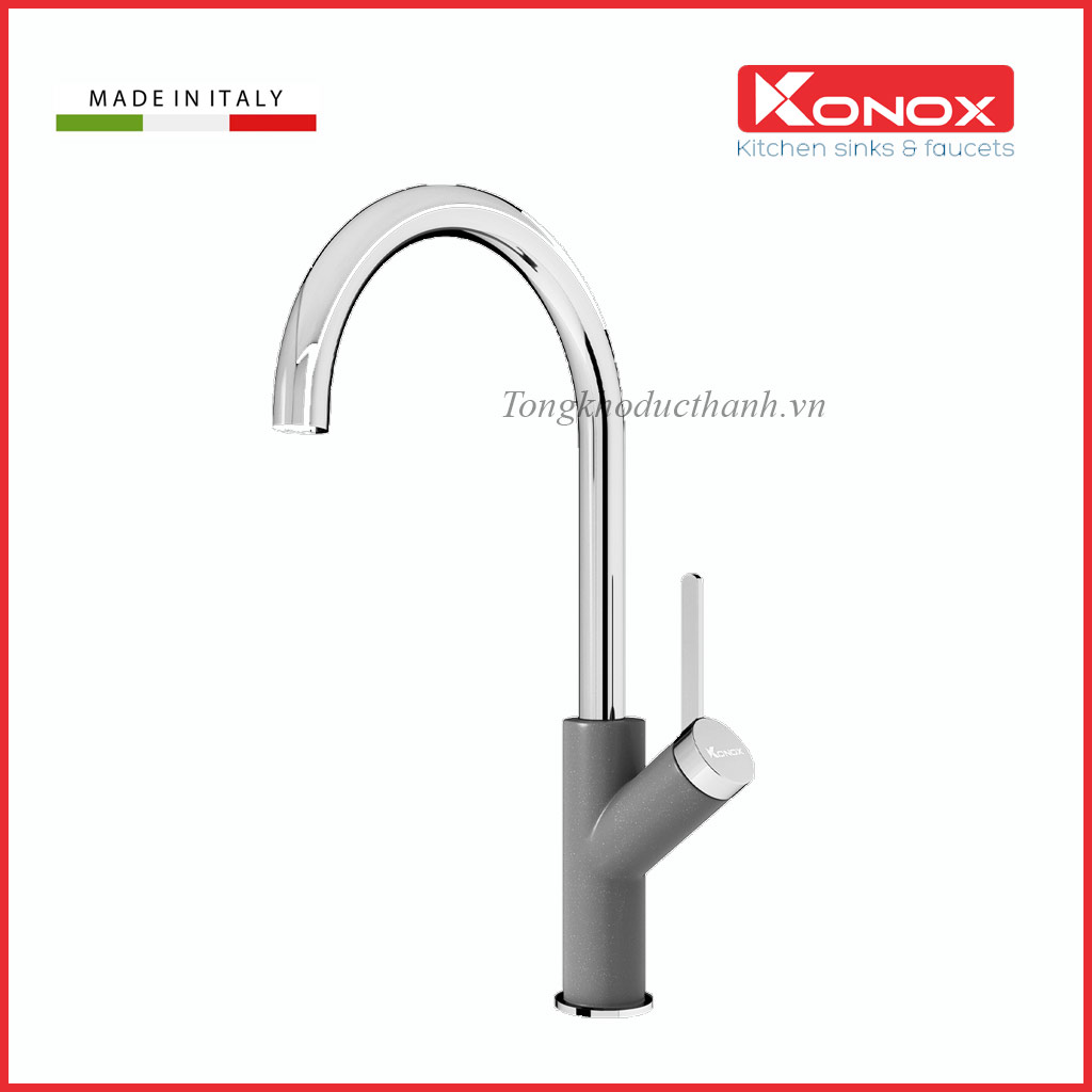 Vòi-rửa-bát-konox-Modo-Grey Vòi-rửa-bát-konox-Modo-Grey