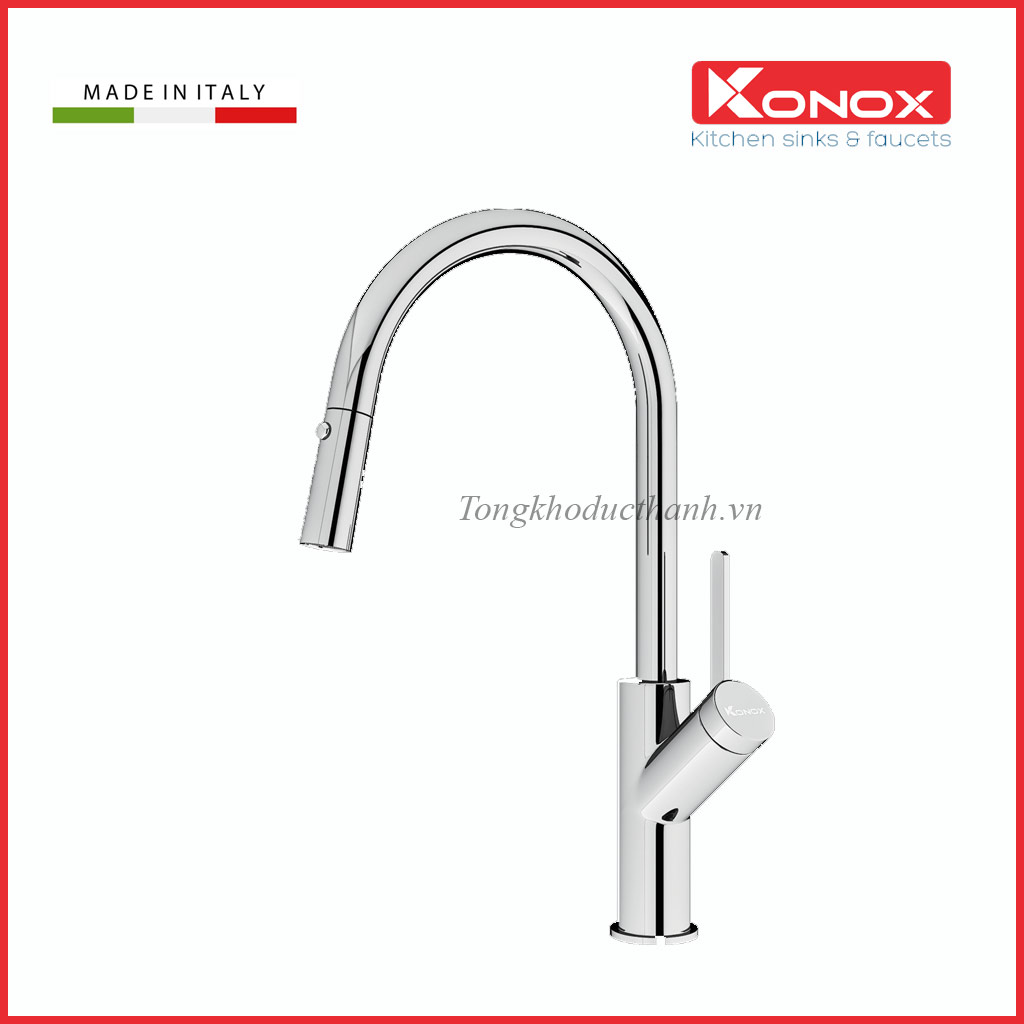 Vòi-rửa-bát-konox-Ponte-Chrome Vòi-rửa-bát-konox-Ponte-Chrome