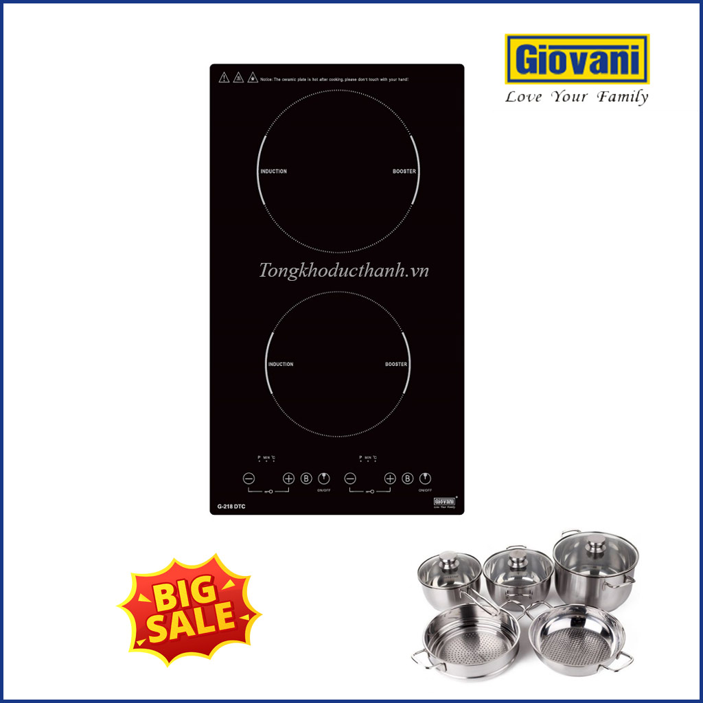 Bếp-từ-domino-Giovani-G-218DTC Bếp-từ-domino-Giovani-G-218DTC