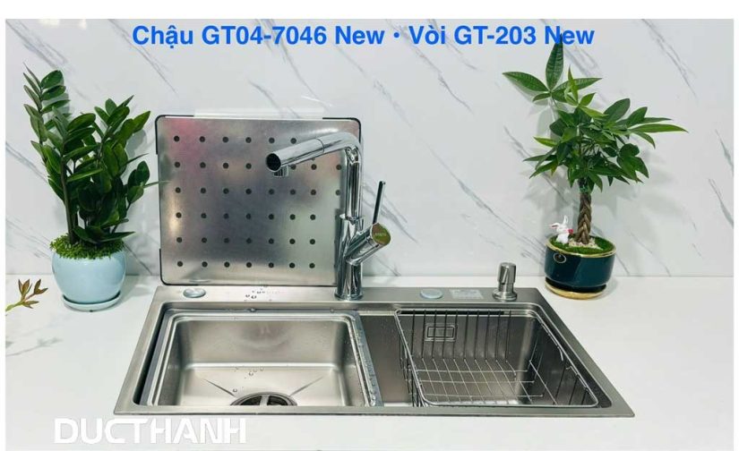 Chậu rửa cao cấp Gento GT04-7045 ( inox 304)
