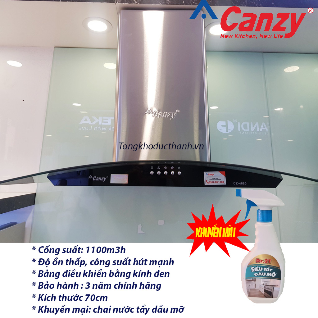 4680 Máy hút mùi Canzy CZ4680 - Ảnh 1