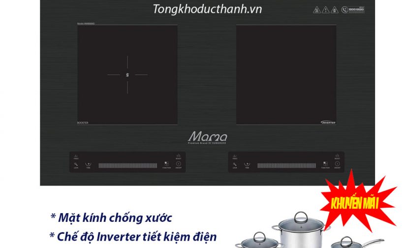 BẾP ĐÔI ĐIỆN TỪ SUNHOUSE MAMA MMB888DI nhập khẩu Thái Lan