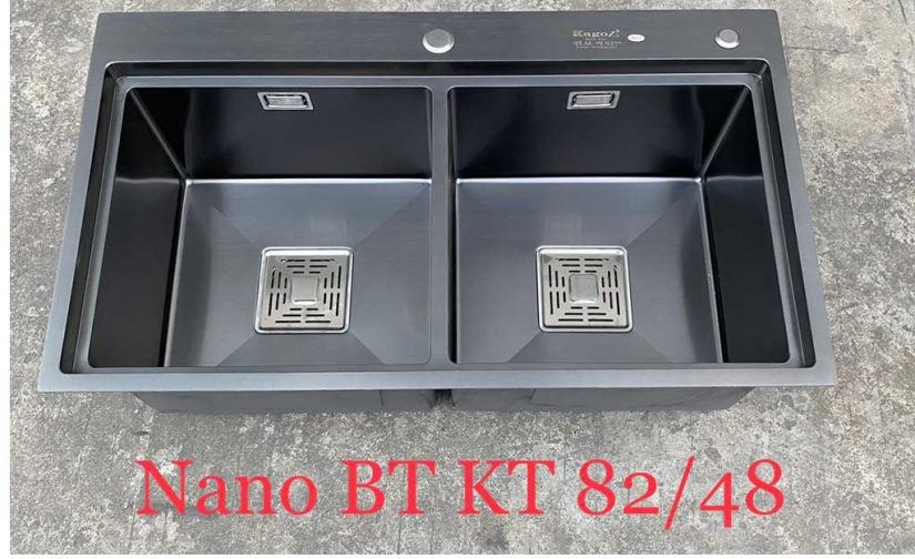 Chậu rửa nano đen Kagol HND8248BT cân