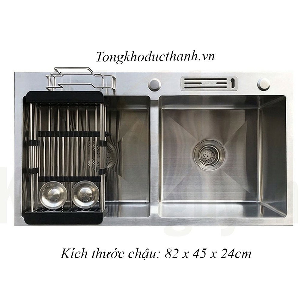 Chậu-rửa-bát-Kagol-K8245-hai-hố-cân-có-cài-dao Chậu-rửa-bát-Kagol-K8245-hai-hố-cân-có-cài-dao