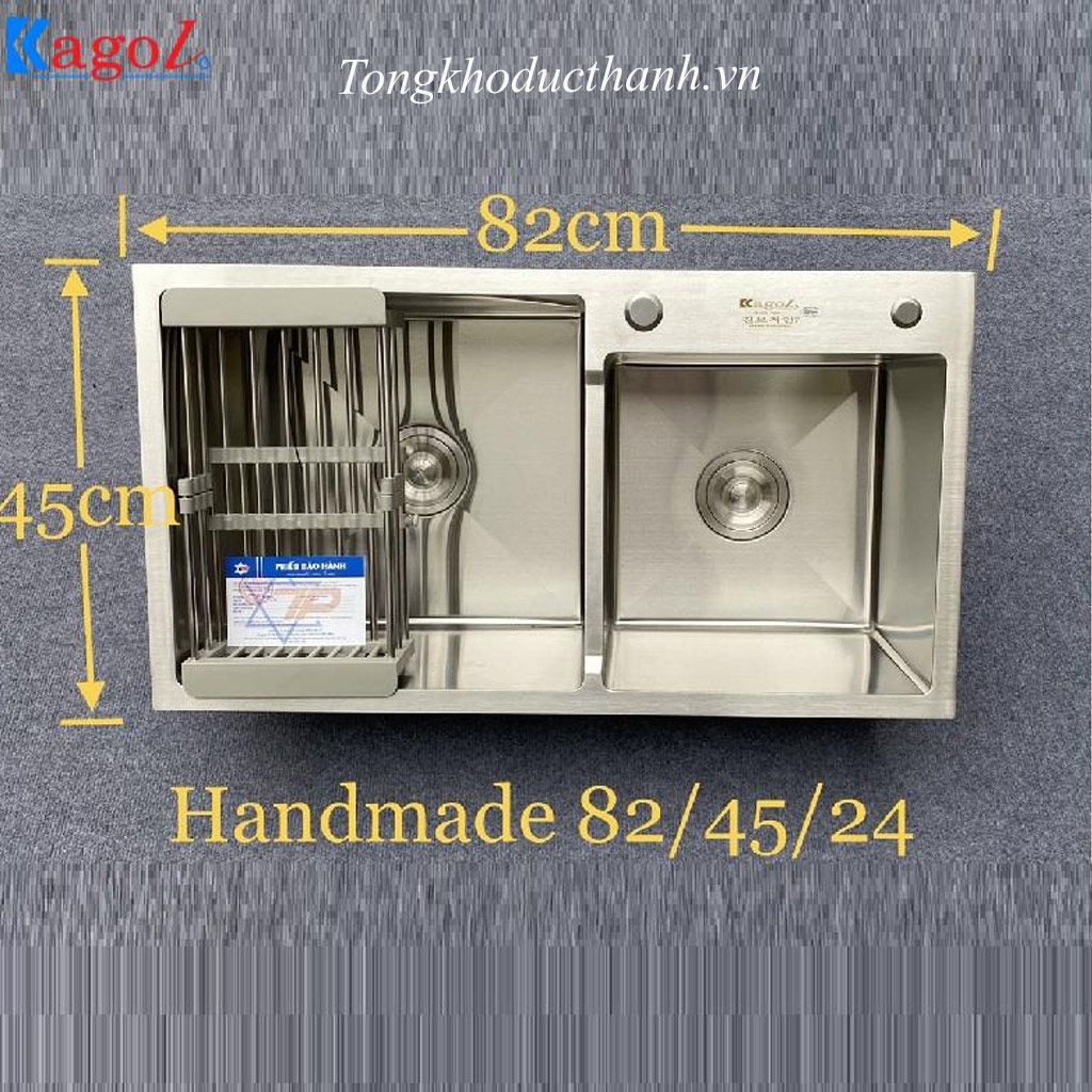Chậu-rửa-bát-Kagol-K8245-hai-hố-lệch Chậu-rửa-bát-Kagol-K8245-hai-hố-lệch