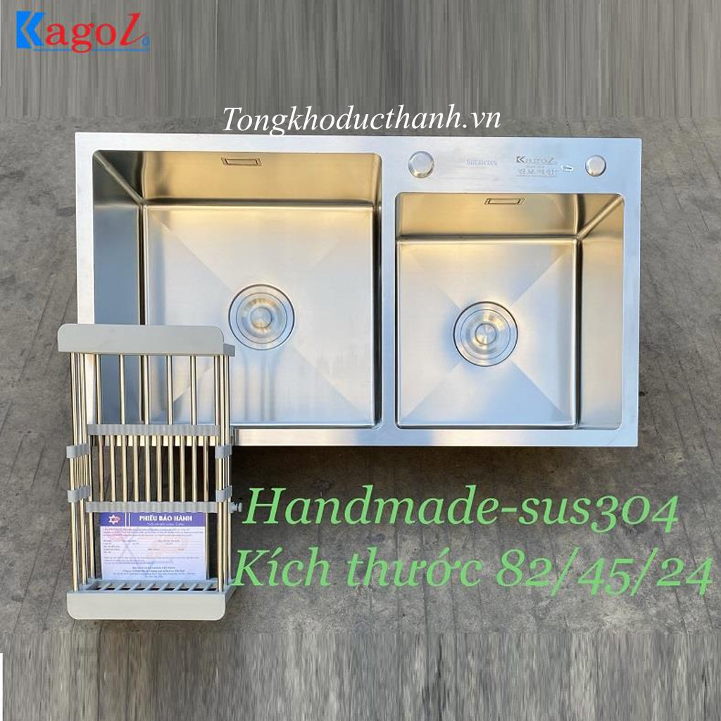 Chậu-rửa-bát-inox-304-Kagol-K8245-304-lệch Chậu-rửa-bát-inox-304-Kagol-K8245-304-lệch