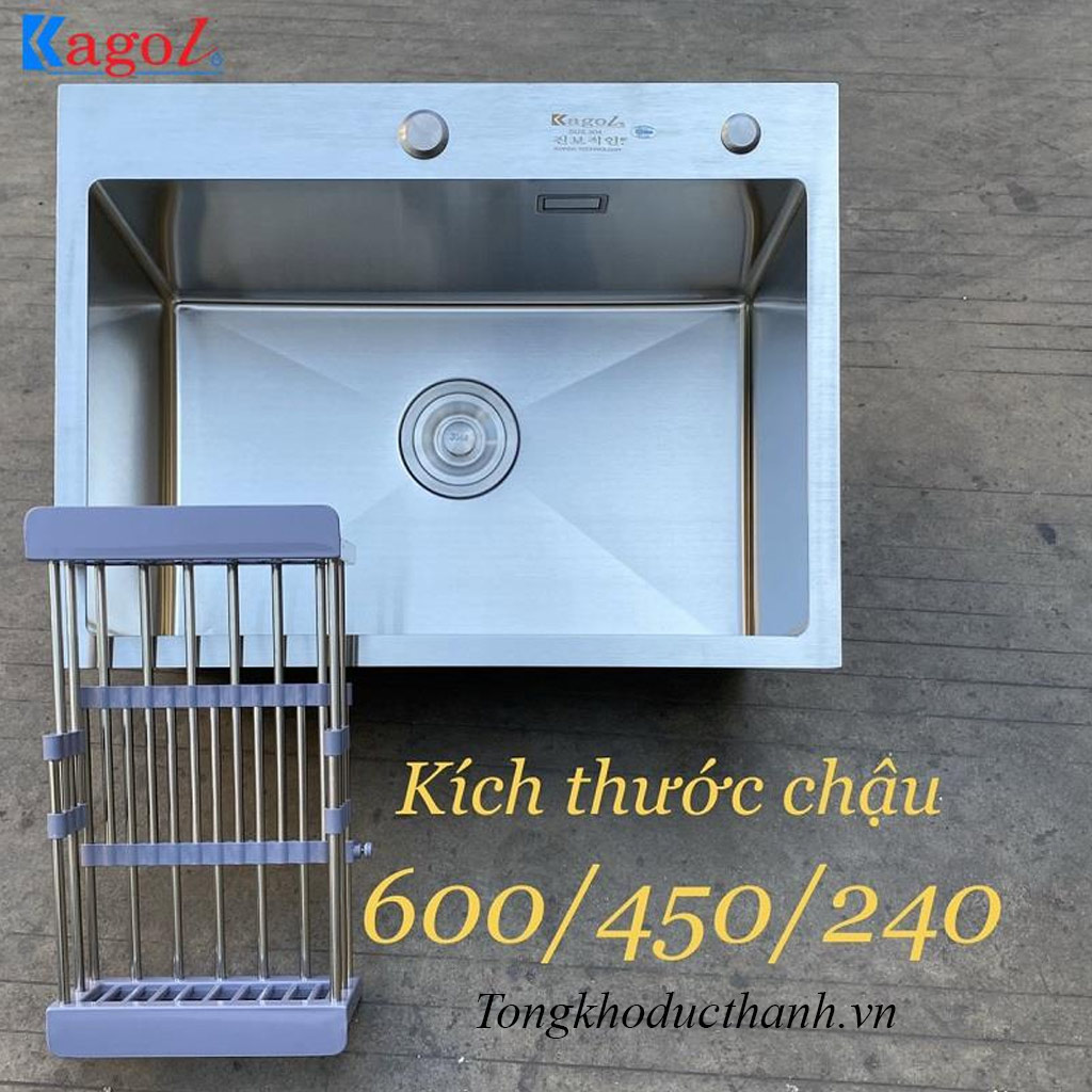 Chậu-rửa-bát-đơn-Kagol-K6045 Chậu-rửa-bát-đơn-Kagol-K6045