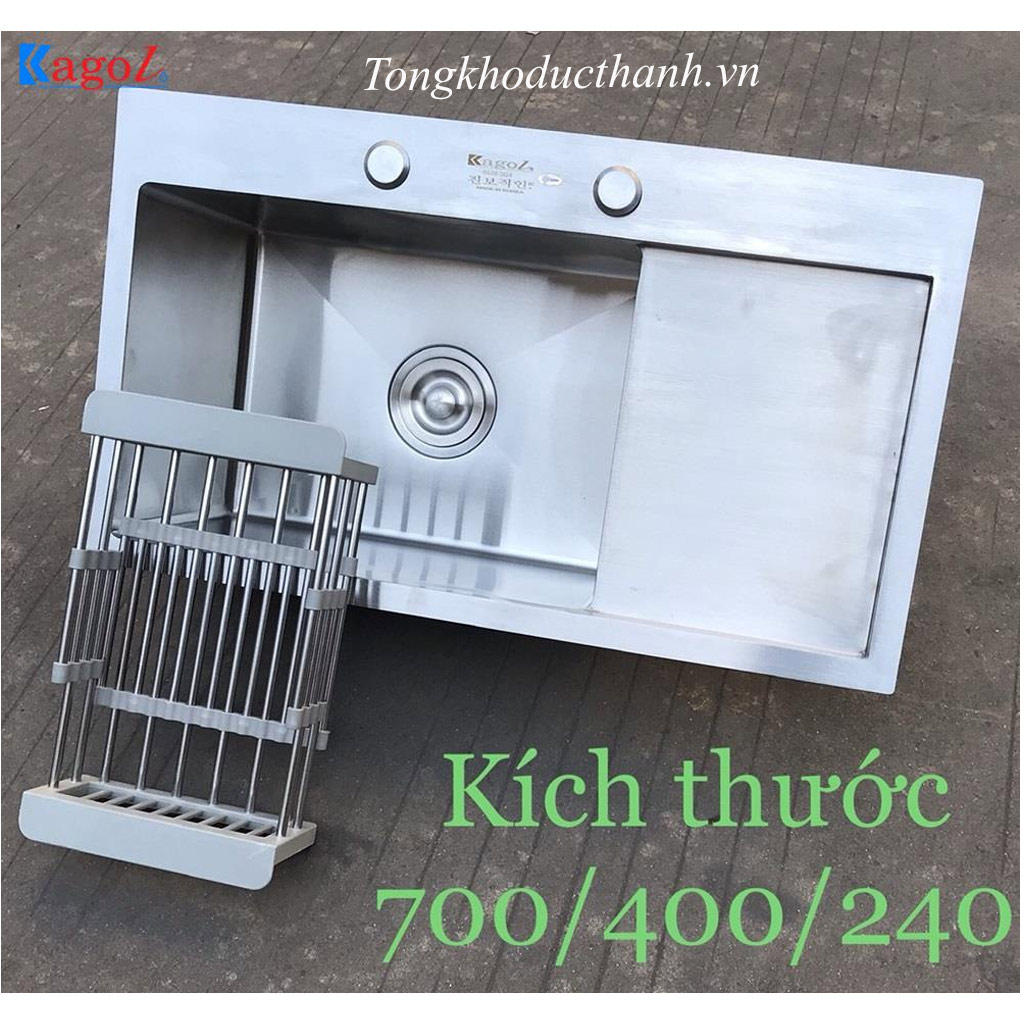 Chậu-rửa-bát-đơn-Kagol-K7040B Chậu-rửa-bát-đơn-Kagol-K7040B