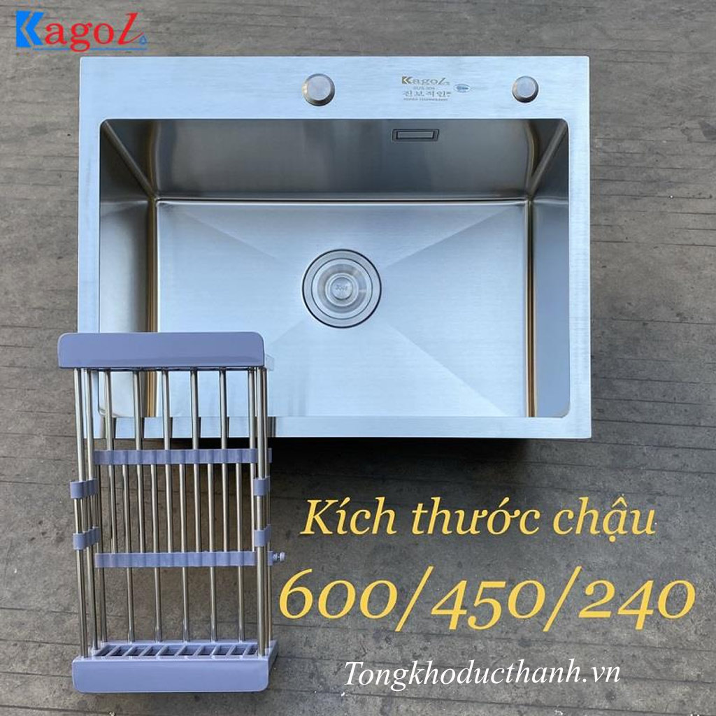 Chậu-rửa-bát-đơn-inox-304-Kagol-K6045-304 Chậu-rửa-bát-đơn-inox-304-Kagol-K6045-304