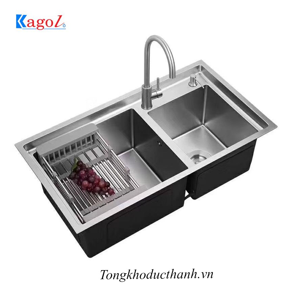 Chậu-rửa-inox-304-Kagol-K7843BT-304-lệch Chậu-rửa-inox-304-Kagol-K7843BT-304-lệch