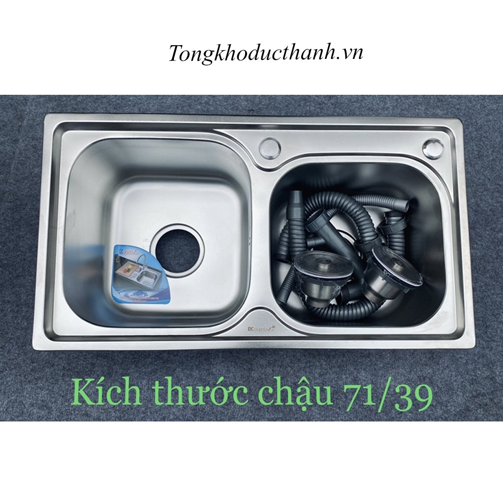 Chậu-rửa-inox-dập-Kagol-P7139 Chậu-rửa-inox-dập-Kagol-P7139