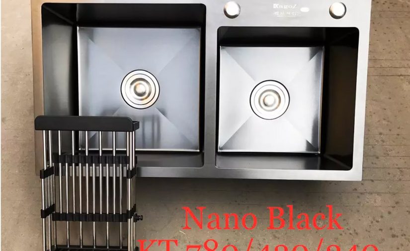 Chậu-rửa-nano-đen-Kagol-KND7843-lệch