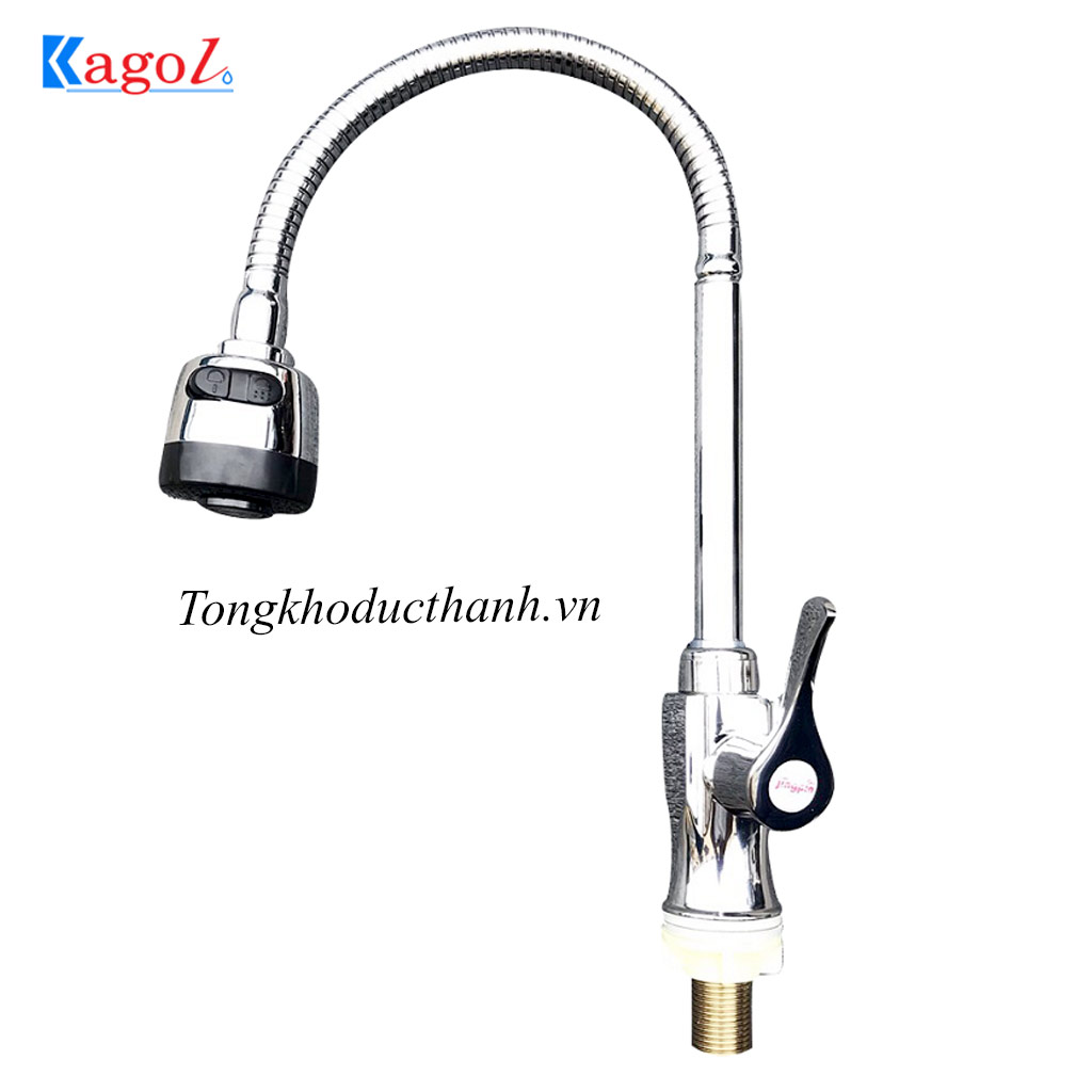 Vòi-rửa-bát-mềm-1-đường-nước-Kagol-VM46 Vòi-rửa-bát-mềm-1-đường-nước-Kagol-VM46