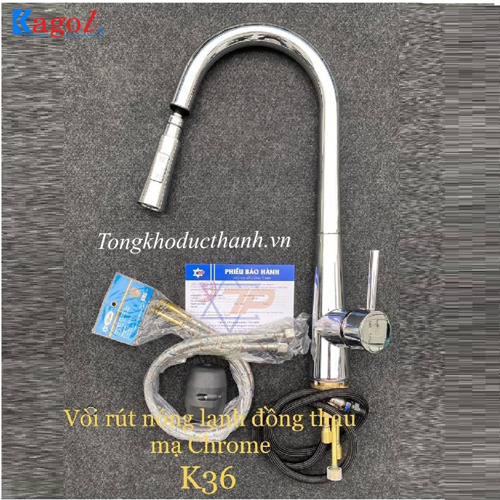 Vòi-rửa-bát-rút-Kagol-K36 Vòi-rửa-bát-rút-Kagol-K36