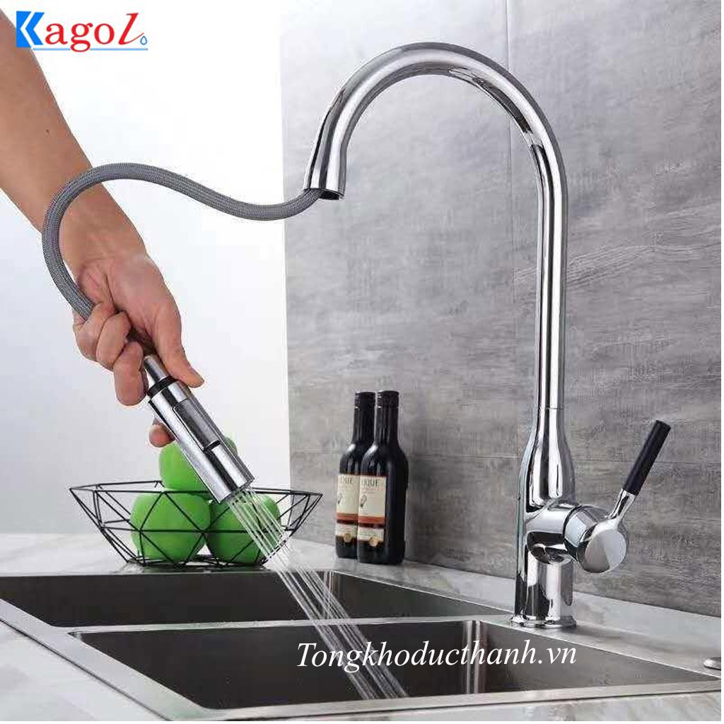 Vòi-rửa-bát-vòi-rút-Kagol-K30 Vòi-rửa-bát-vòi-rút-Kagol-K30