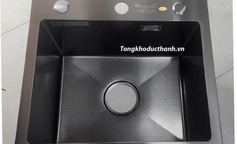 Chậu rửa nano đen 1 hố Kagol KND6045