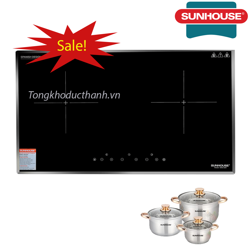 Bếp-từ-Sunhouse-di01 Bếp 2 từ Sunhouse Di01 - Ảnh 1