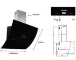 MÁY HÚT MÙI kính vát kocher K-2080E 90cm Malaysia - Ảnh 2