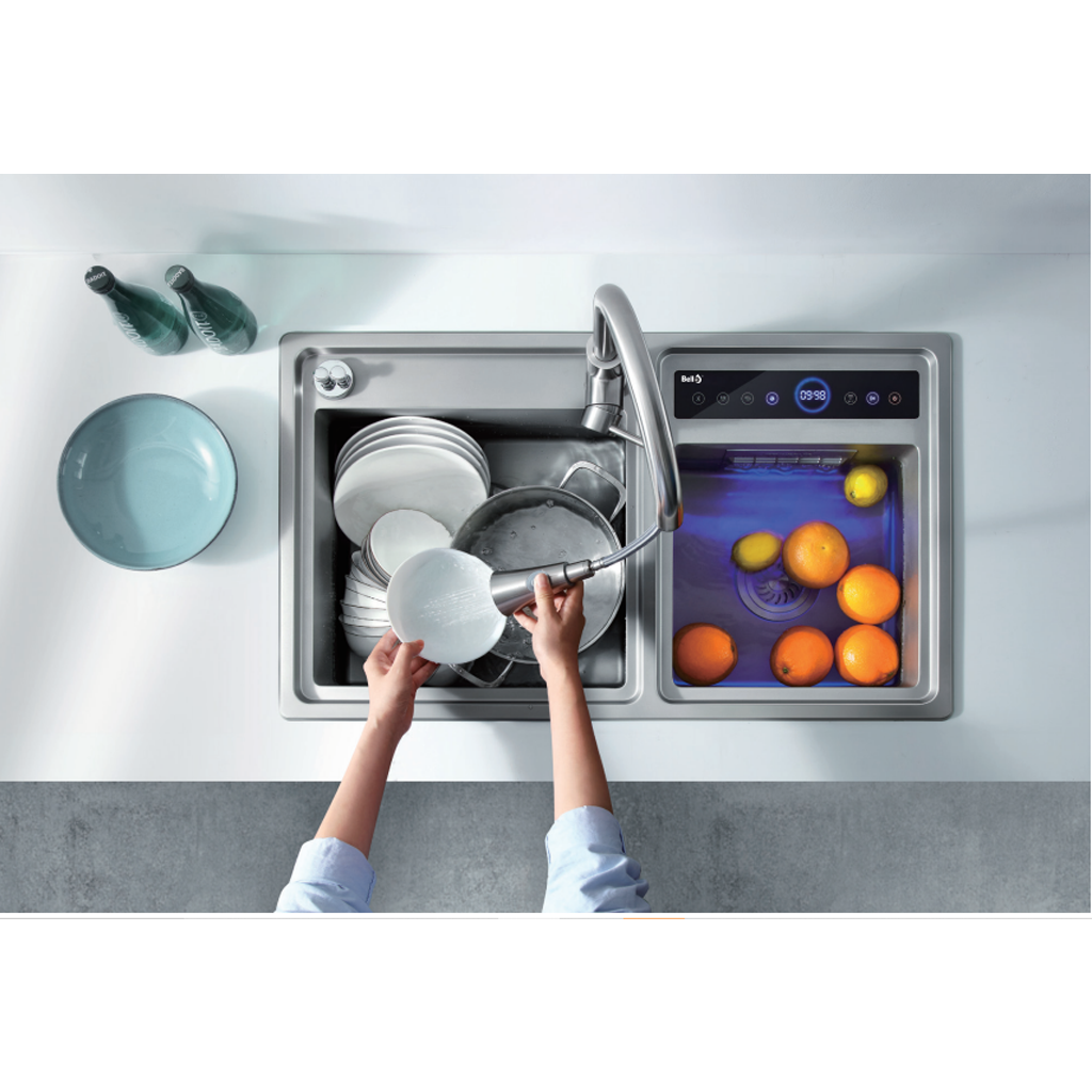 C005 Chậu rửa bát Ozone Bello BL-C005 ( 82*48cm) kết hợp sục ozone - Ảnh 1