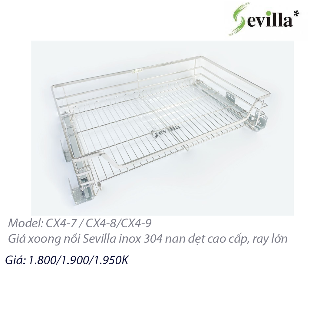 Giá-xoongnooif-CX4 Giá xoong nồi Inox 304 nan dẹt cao cấp CX4-7/8/9 - Ảnh 1