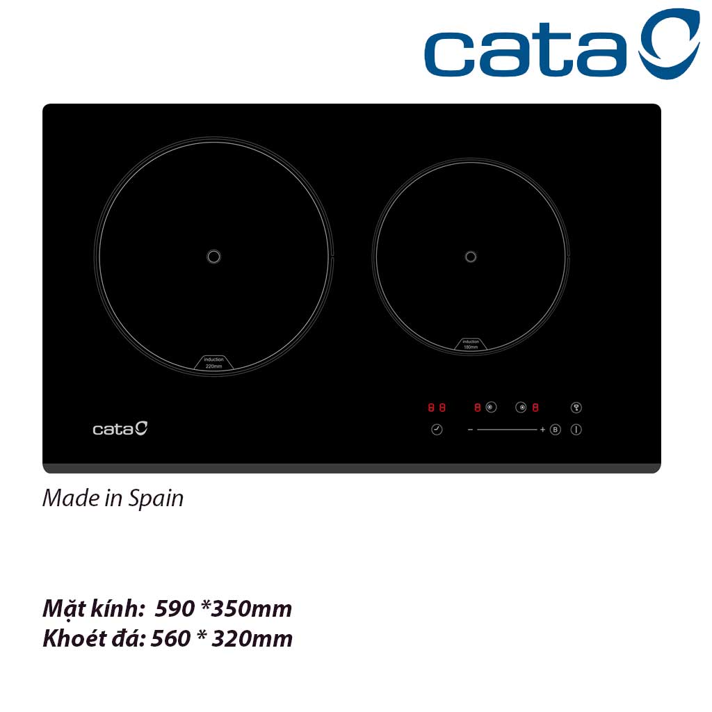 IB-2plus-BK-phim-bam Bếp từ Cata IB 2 Plus BK (Model cũ: I2 PLUS)- NK Tây Ban Nha ( 59 x 35) - Ảnh 1
