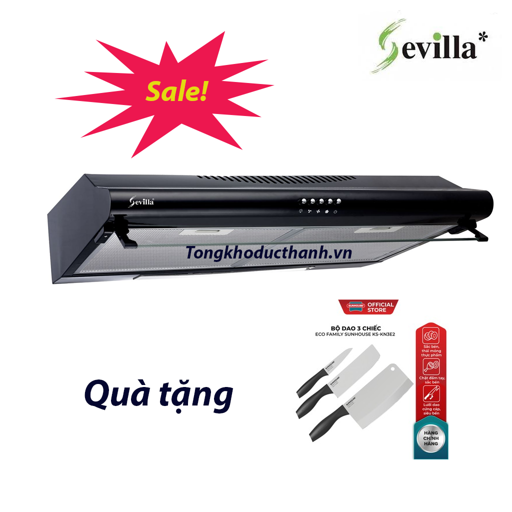 Máy-hút-mùi-Sevilla-SV-S60 Máy hút mùi Sevilla SV-S60/S70 ( KT 60cm /70cm) - Ảnh 1