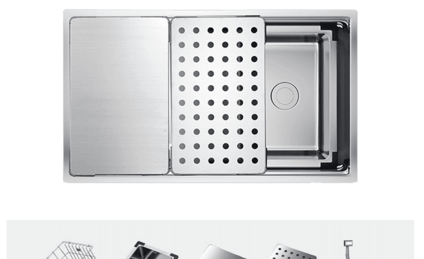 Chậu rửa bát Workstation Sink – Undermount Sink KN8644SU Dekor ( KT86*44cm)