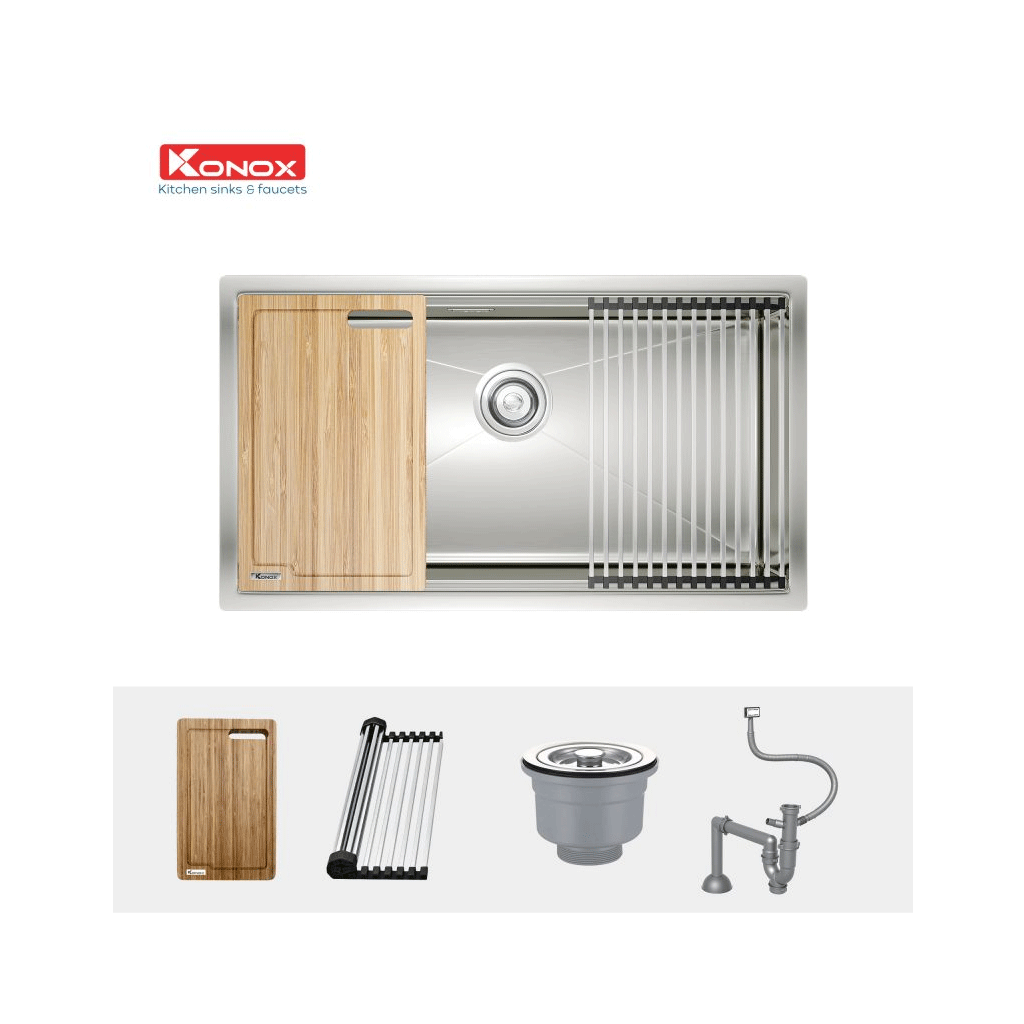 KN8046su Chậu rửa bát Konox Workstation Sink – Undermount Sink KN8046SU - Ảnh 1