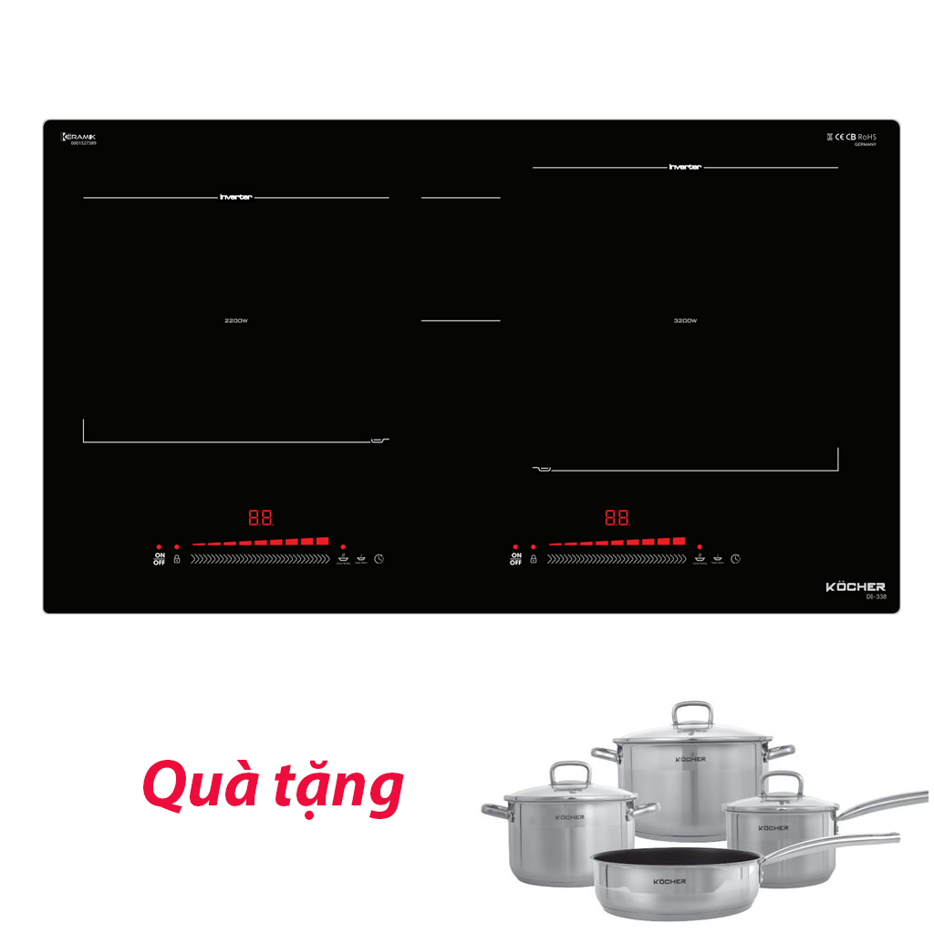 DI-338 Bếp từ Kocher DI-338 - Made in Korea - Ảnh 1