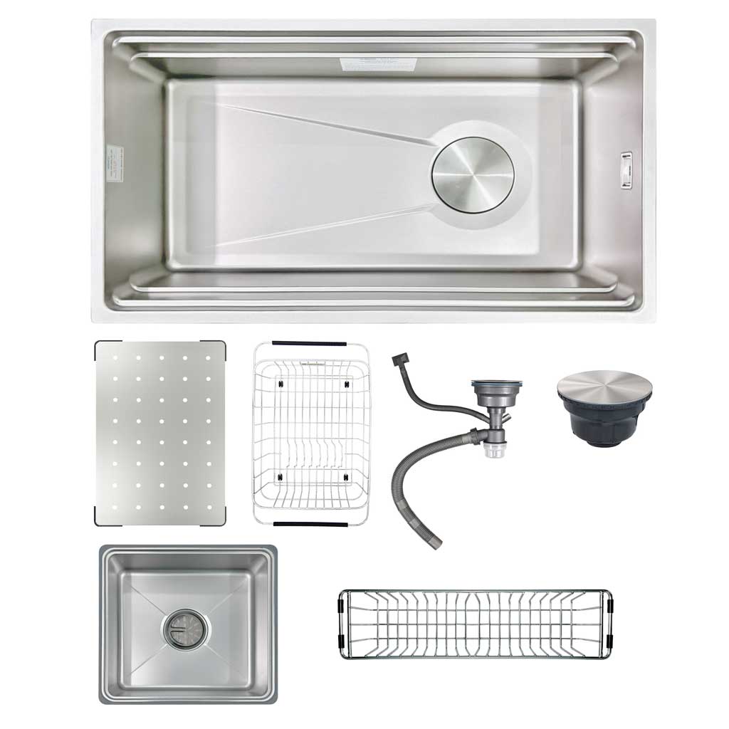 7645 Chậu Rửa Bát âm TP 1 Hố Inox Chống Xước: GT04 - 7645 New - Ảnh 1